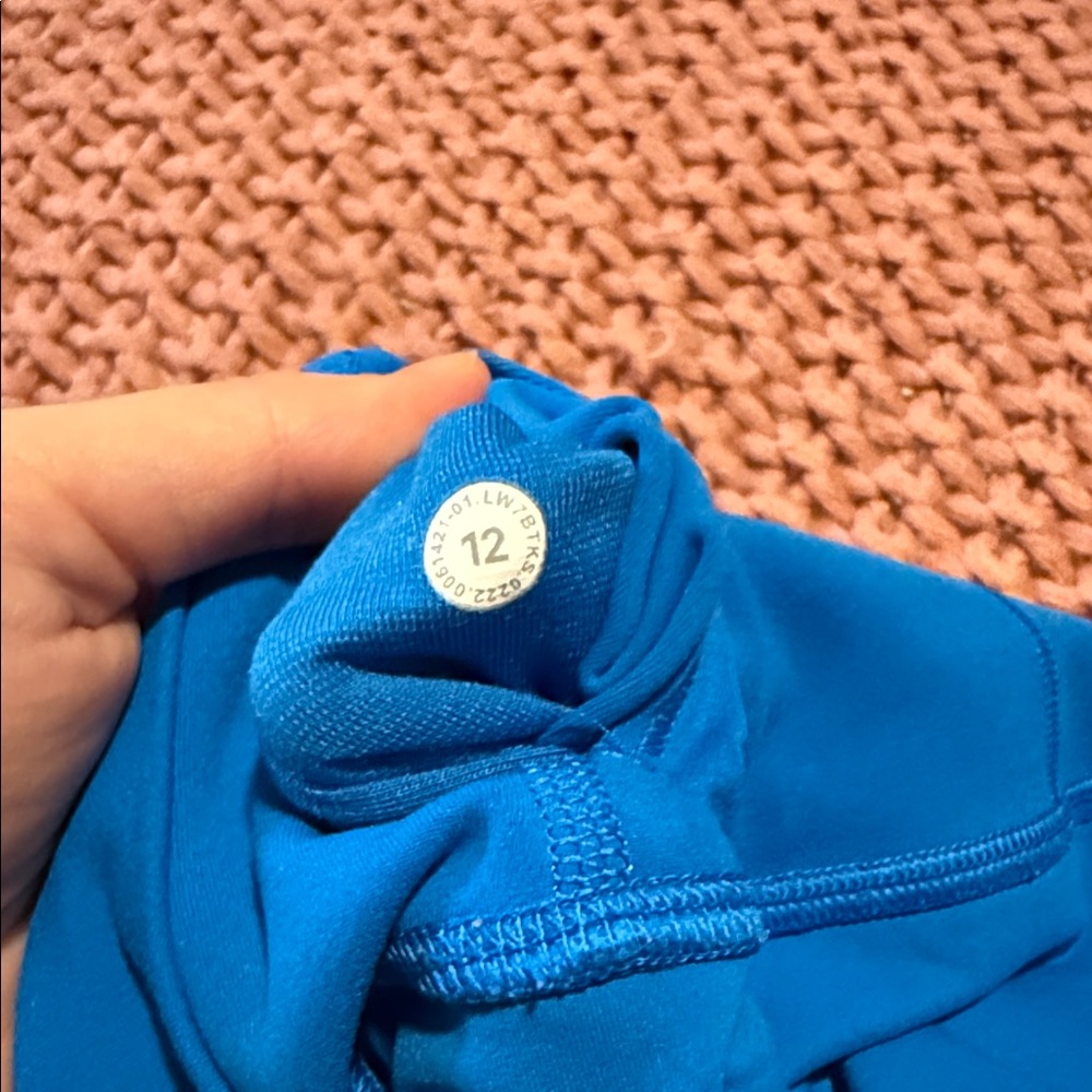 lululemon athletica align Bright Blue High-Rise Bike Shorts - Picture 2 of 3